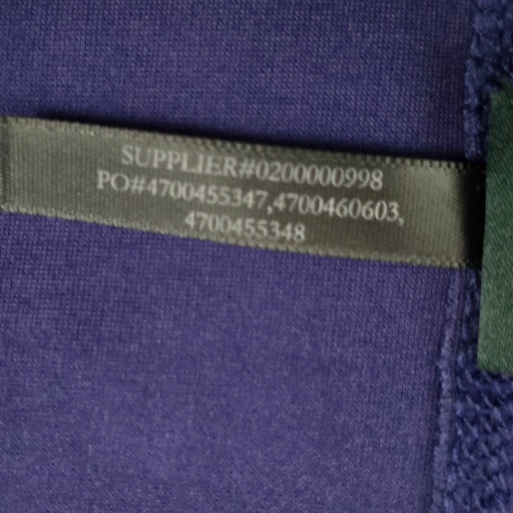 Lauren Ralph Lauren Royal Blue Full Zip Track Jacket Mock Neck Women's XL - Picture 12 of 12